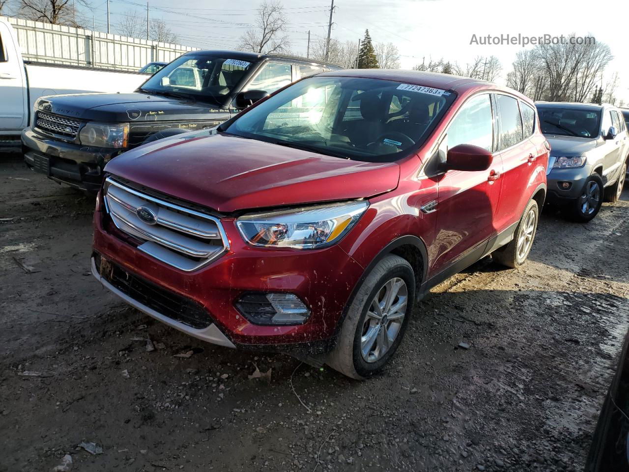 2019 Ford Escape Se Burgundy vin: 1FMCU9GD4KUC51755