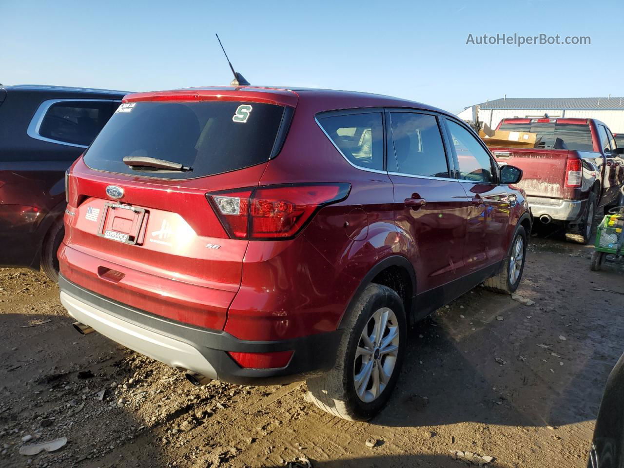 2019 Ford Escape Se Burgundy vin: 1FMCU9GD4KUC51755