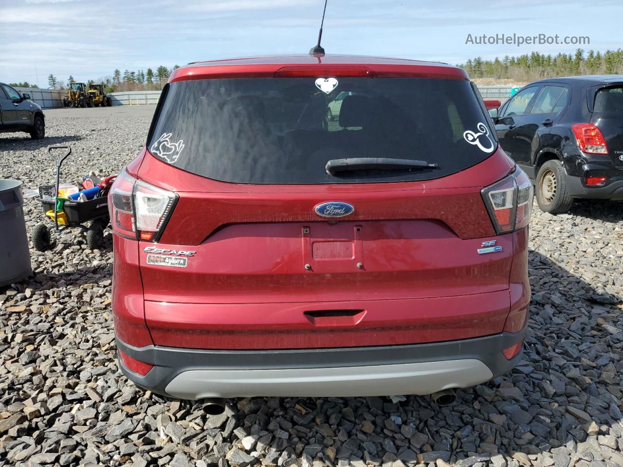 2017 Ford Escape Se Красный vin: 1FMCU9GD5HUB55397