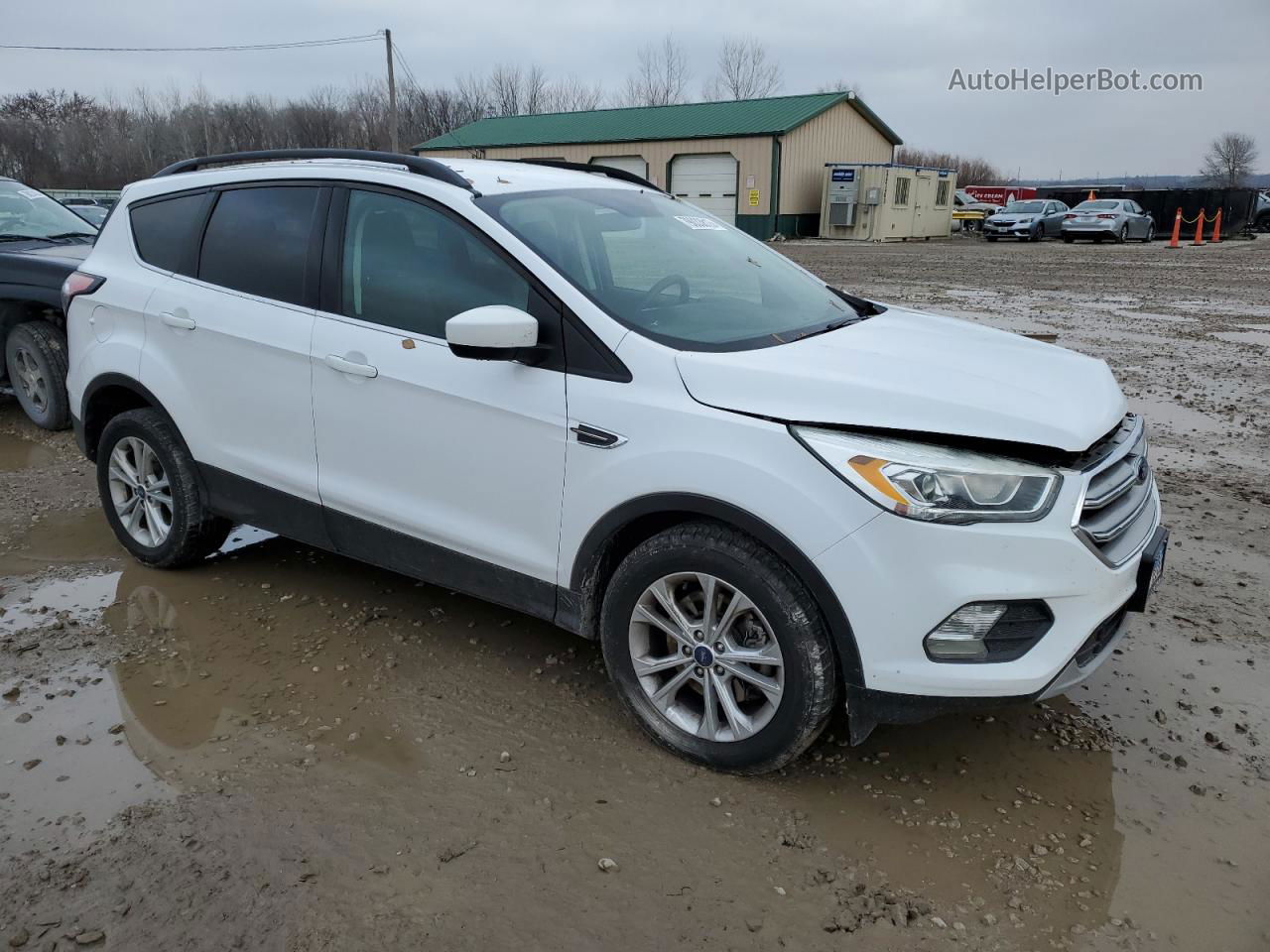 2017 Ford Escape Se White vin: 1FMCU9GD5HUC53720