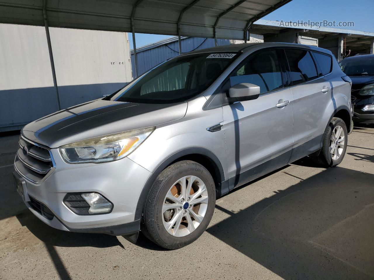 2017 Ford Escape Se Silver vin: 1FMCU9GD5HUE39483