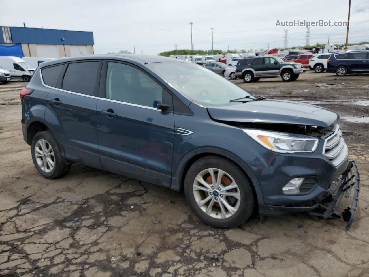 2019 Ford Escape Se Teal vin: 1FMCU9GD5KUA69756