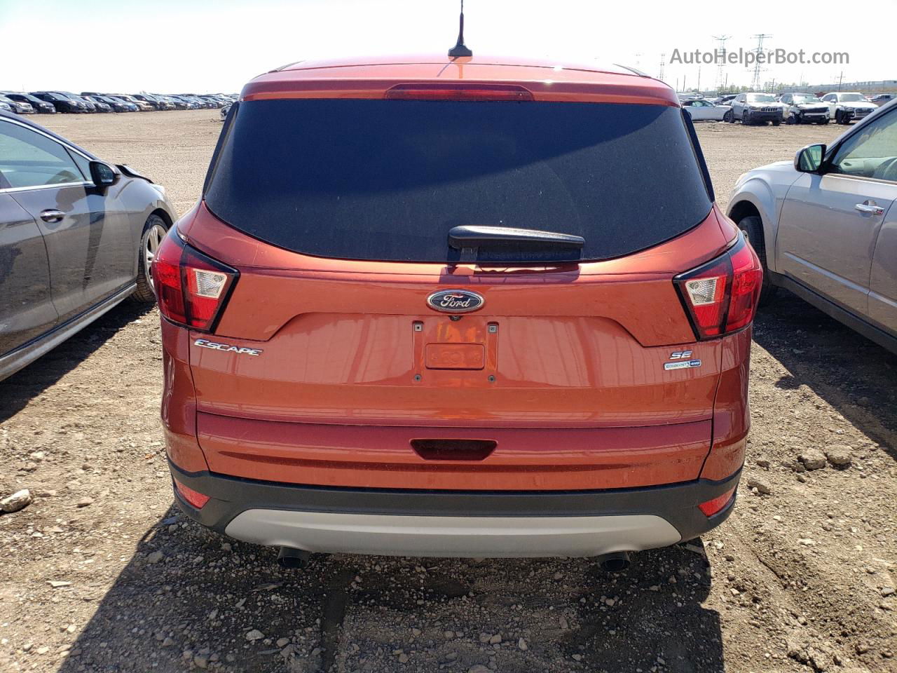 2019 Ford Escape Se Orange vin: 1FMCU9GD5KUA78134