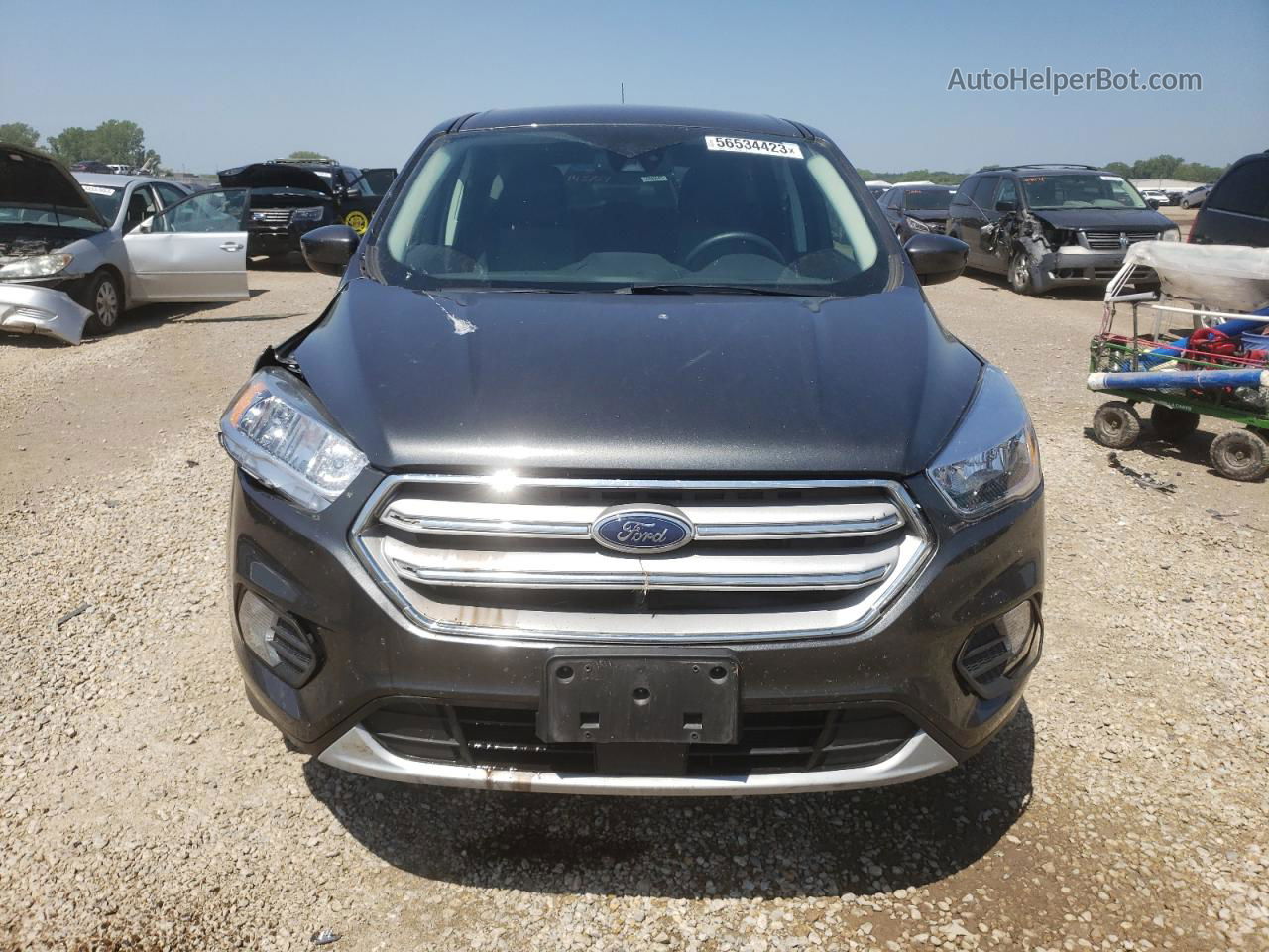 2019 Ford Escape Se Gray vin: 1FMCU9GD5KUB02562