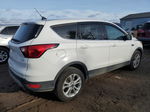 2019 Ford Escape Se White vin: 1FMCU9GD5KUB54127