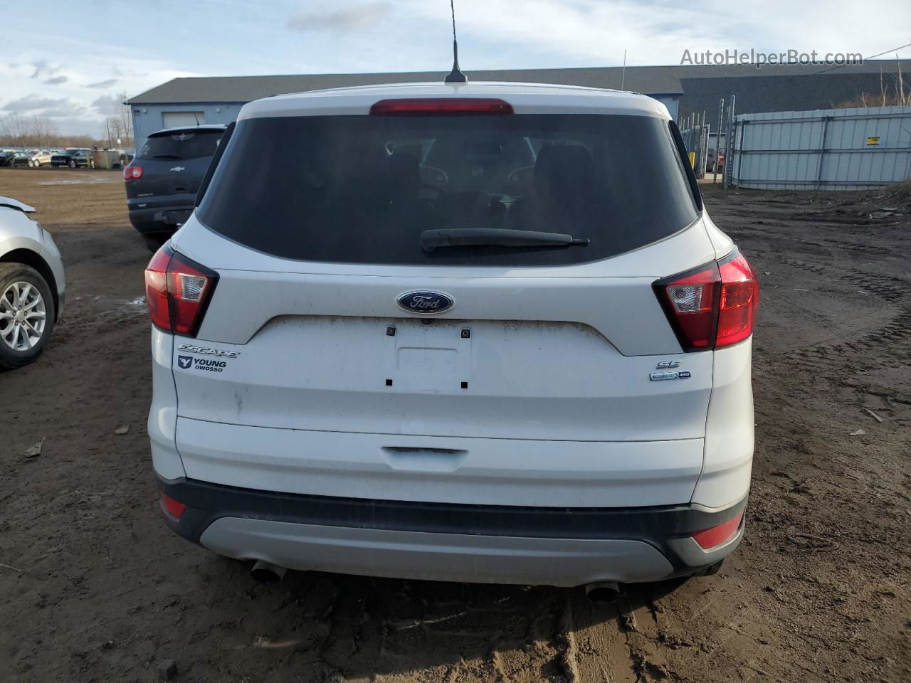 2019 Ford Escape Se White vin: 1FMCU9GD5KUB54127