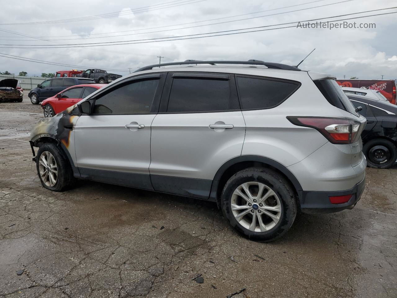 2017 Ford Escape Se Silver vin: 1FMCU9GD6HUA77762