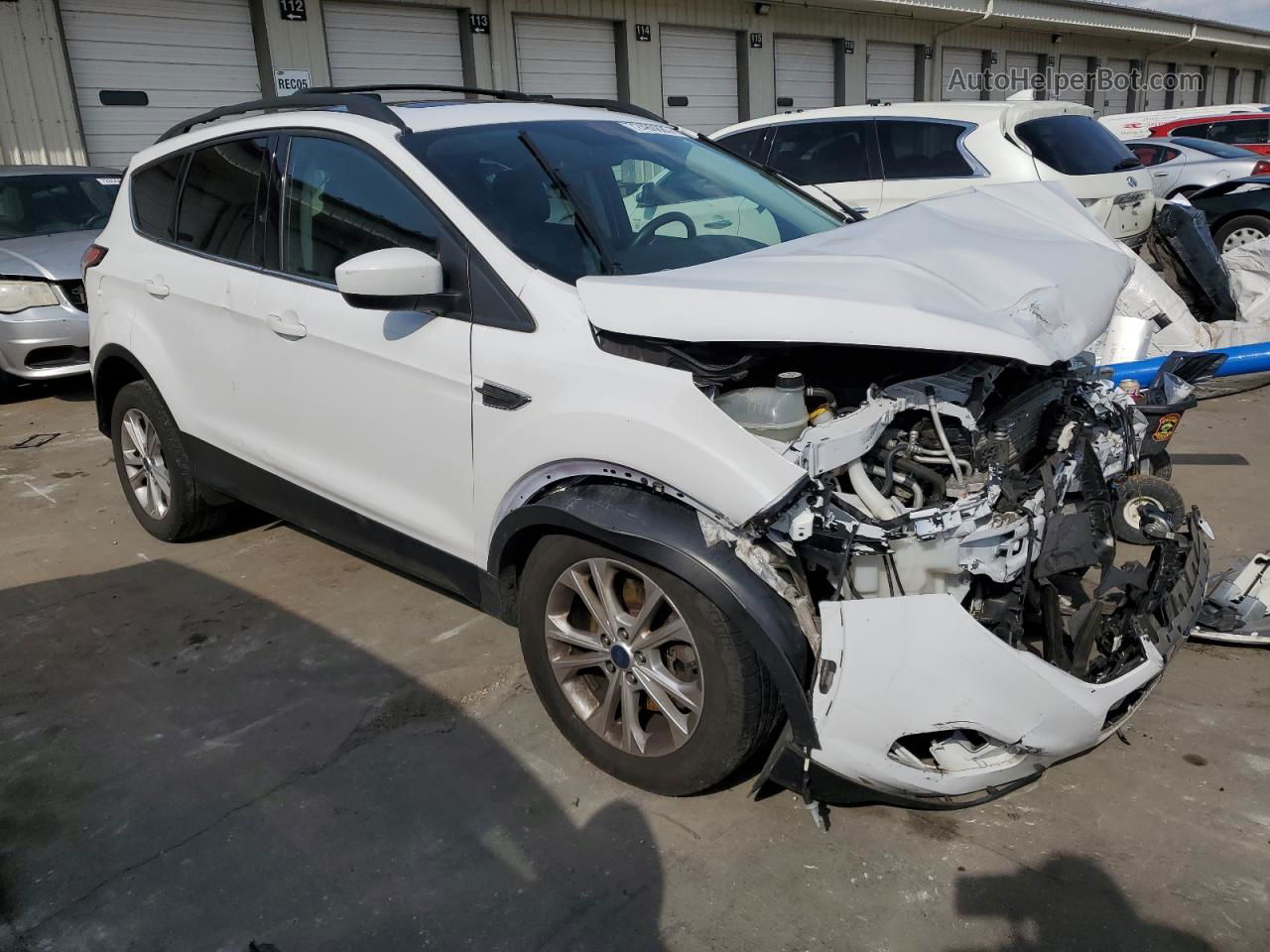 2017 Ford Escape Se White vin: 1FMCU9GD6HUD23533