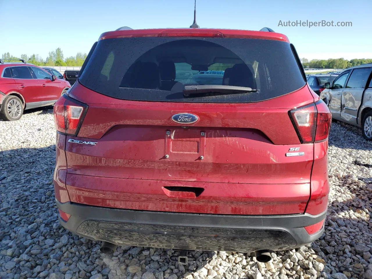 2019 Ford Escape Se Бордовый vin: 1FMCU9GD6KUA52884