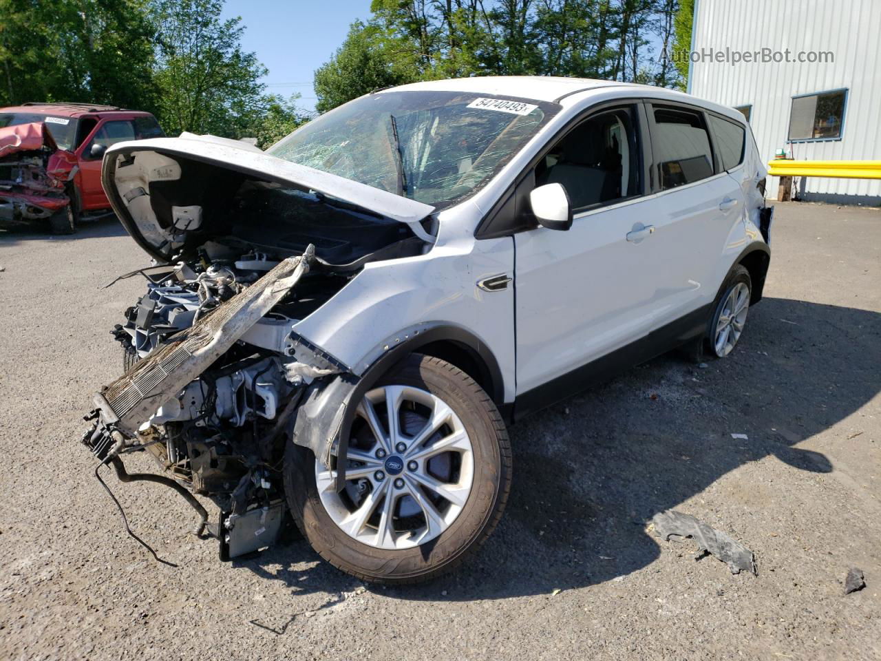 2019 Ford Escape Se White vin: 1FMCU9GD6KUA64727