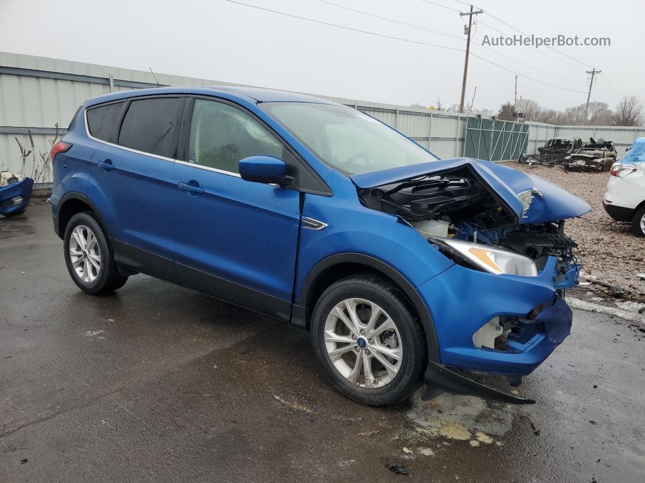 2019 Ford Escape Se Blue vin: 1FMCU9GD6KUA79812