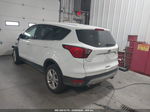 2019 Ford Escape Se White vin: 1FMCU9GD6KUB78145