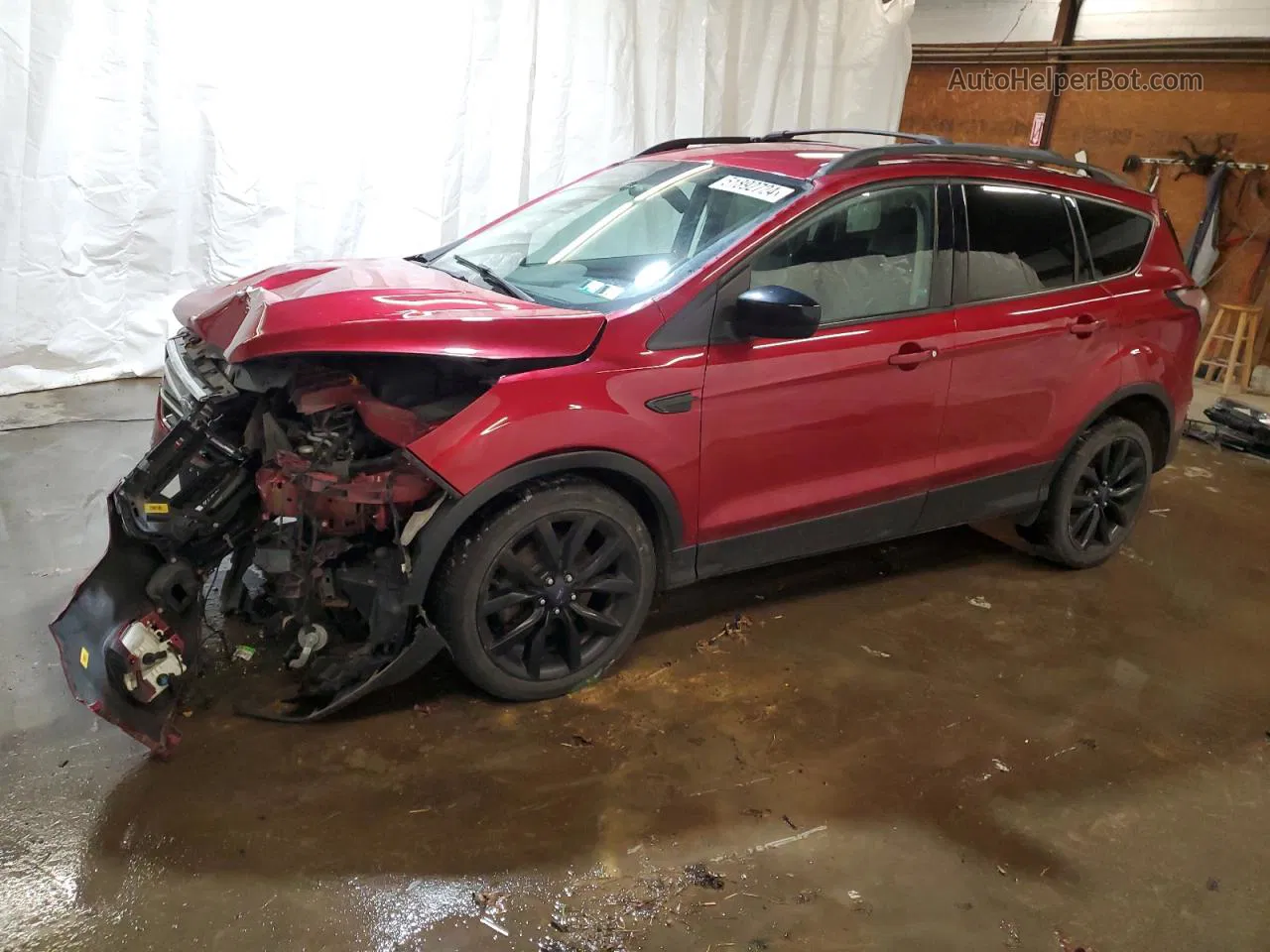 2017 Ford Escape Se Maroon vin: 1FMCU9GD7HUC21299