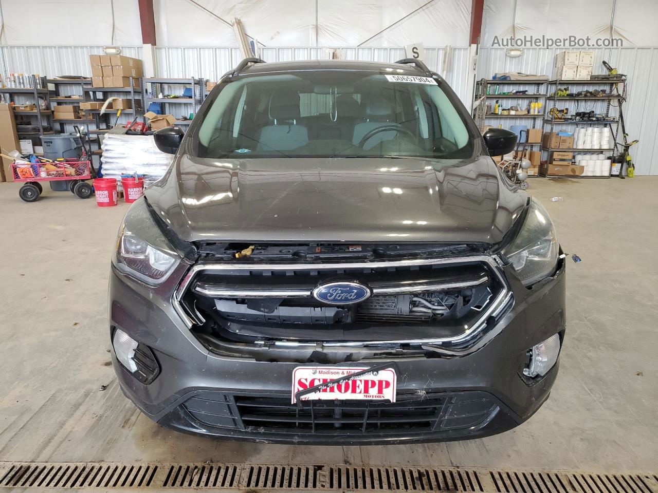 2017 Ford Escape Se Gray vin: 1FMCU9GD7HUD46349