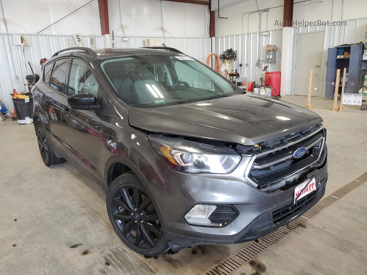 2017 Ford Escape Se Gray vin: 1FMCU9GD7HUD46349