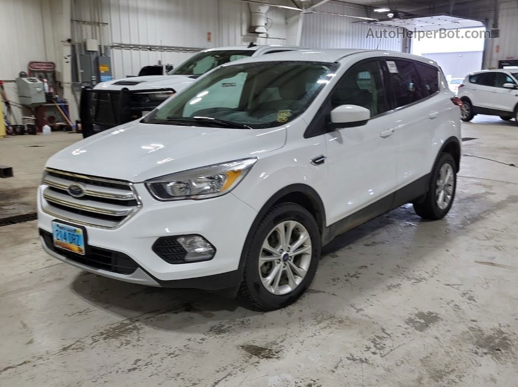 2019 Ford Escape Se White vin: 1FMCU9GD7KUB64304