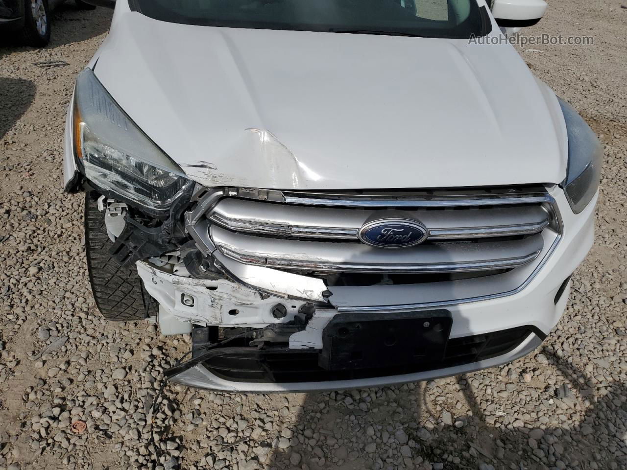 2017 Ford Escape Se White vin: 1FMCU9GD8HUA41118