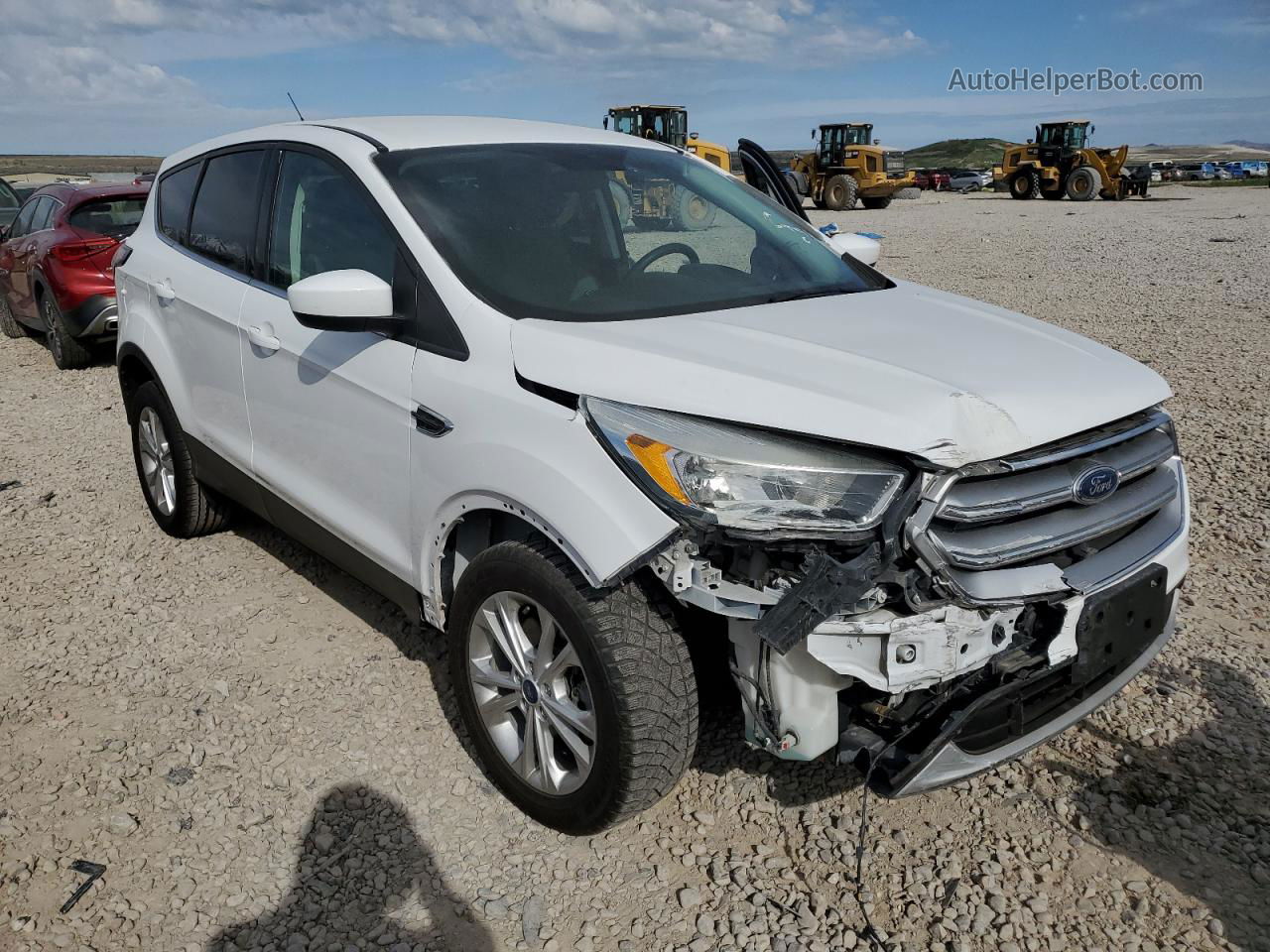 2017 Ford Escape Se White vin: 1FMCU9GD8HUA41118