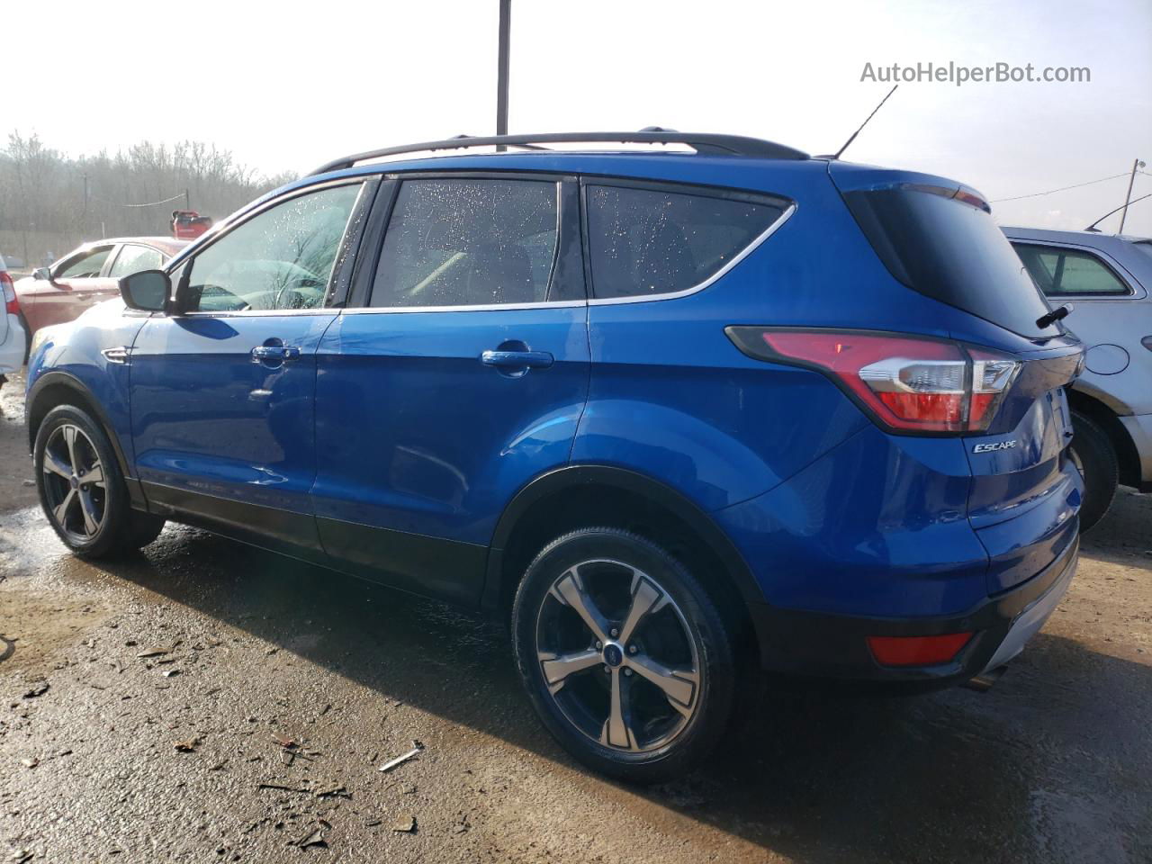 2017 Ford Escape Se Синий vin: 1FMCU9GD8HUB55779