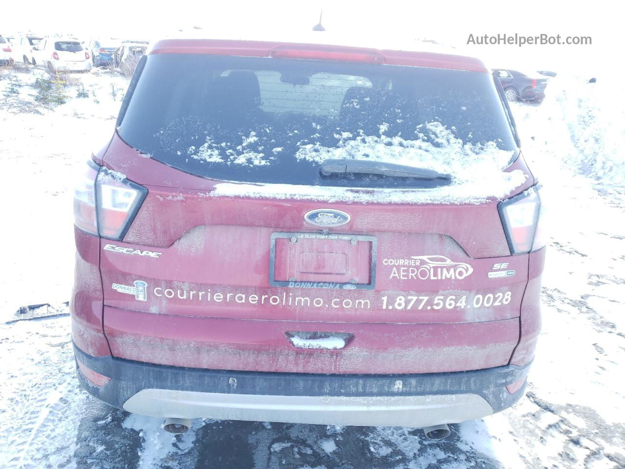 2017 Ford Escape Se Red vin: 1FMCU9GD8HUE58254