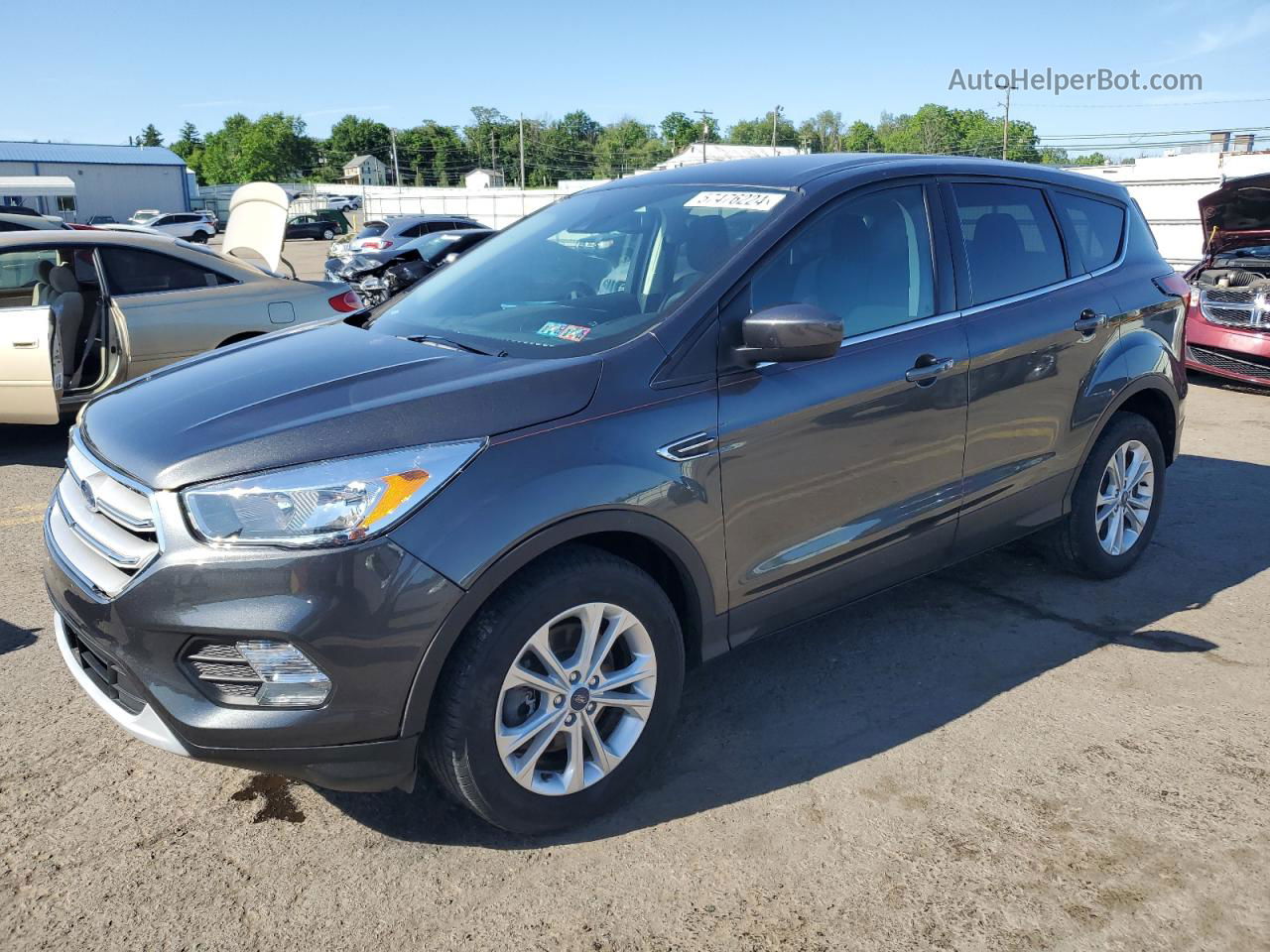 2019 Ford Escape Se Gray vin: 1FMCU9GD8KUA37917