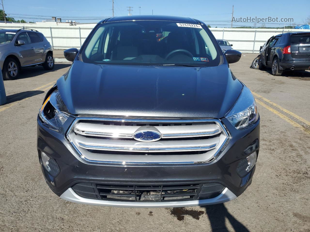 2019 Ford Escape Se Gray vin: 1FMCU9GD8KUA37917