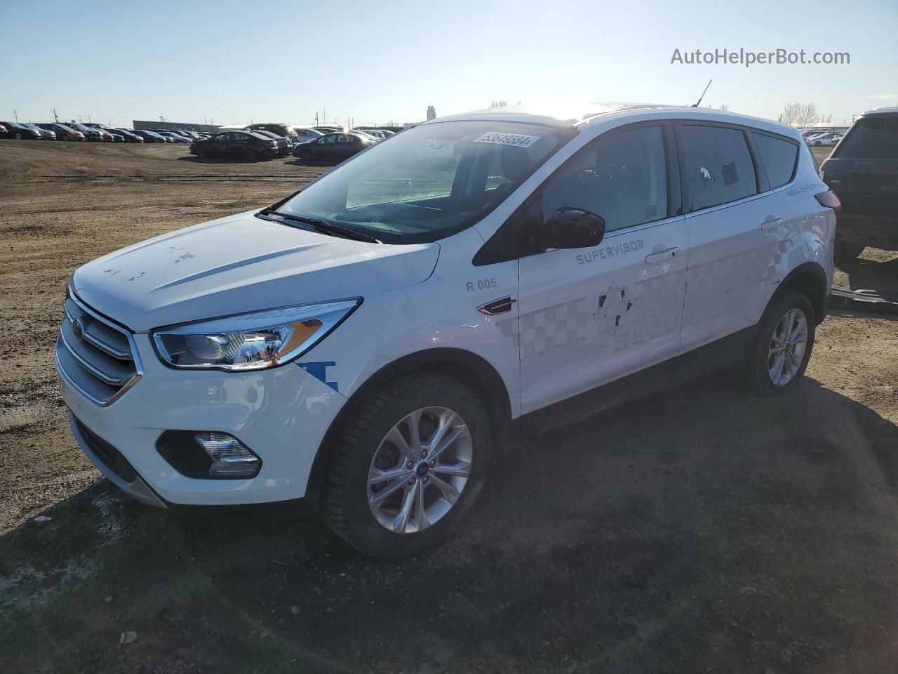 2019 Ford Escape Se White vin: 1FMCU9GD8KUB40724