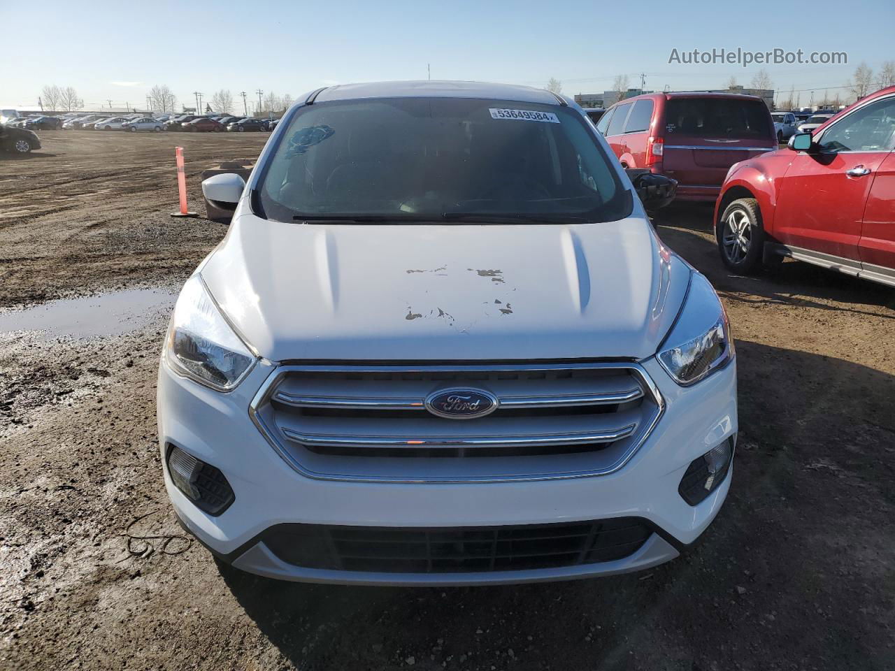 2019 Ford Escape Se White vin: 1FMCU9GD8KUB40724