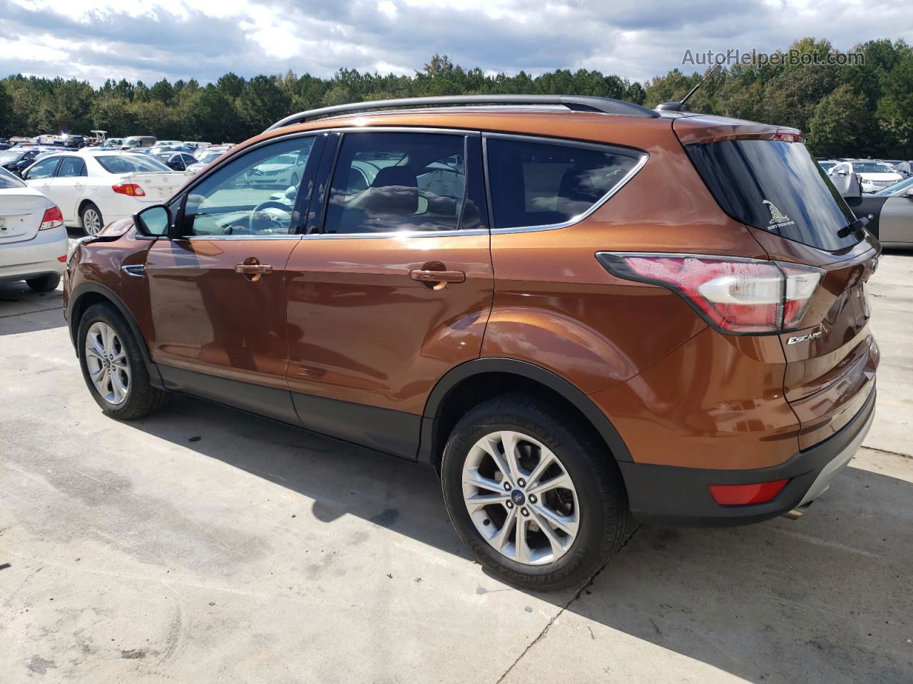 2017 Ford Escape Se Orange vin: 1FMCU9GD9HUB23925