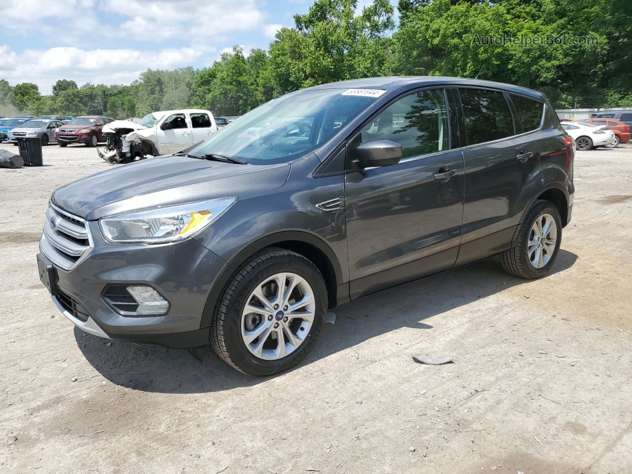 2017 Ford Escape Se Gray vin: 1FMCU9GD9HUB39770