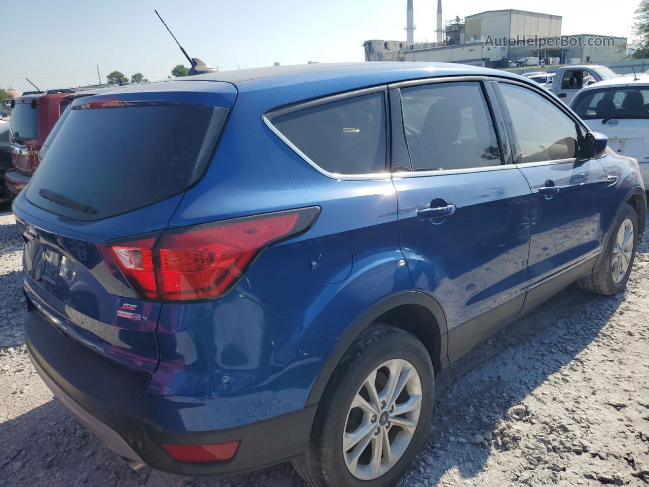 2019 Ford Escape Se Blue vin: 1FMCU9GD9KUC53615