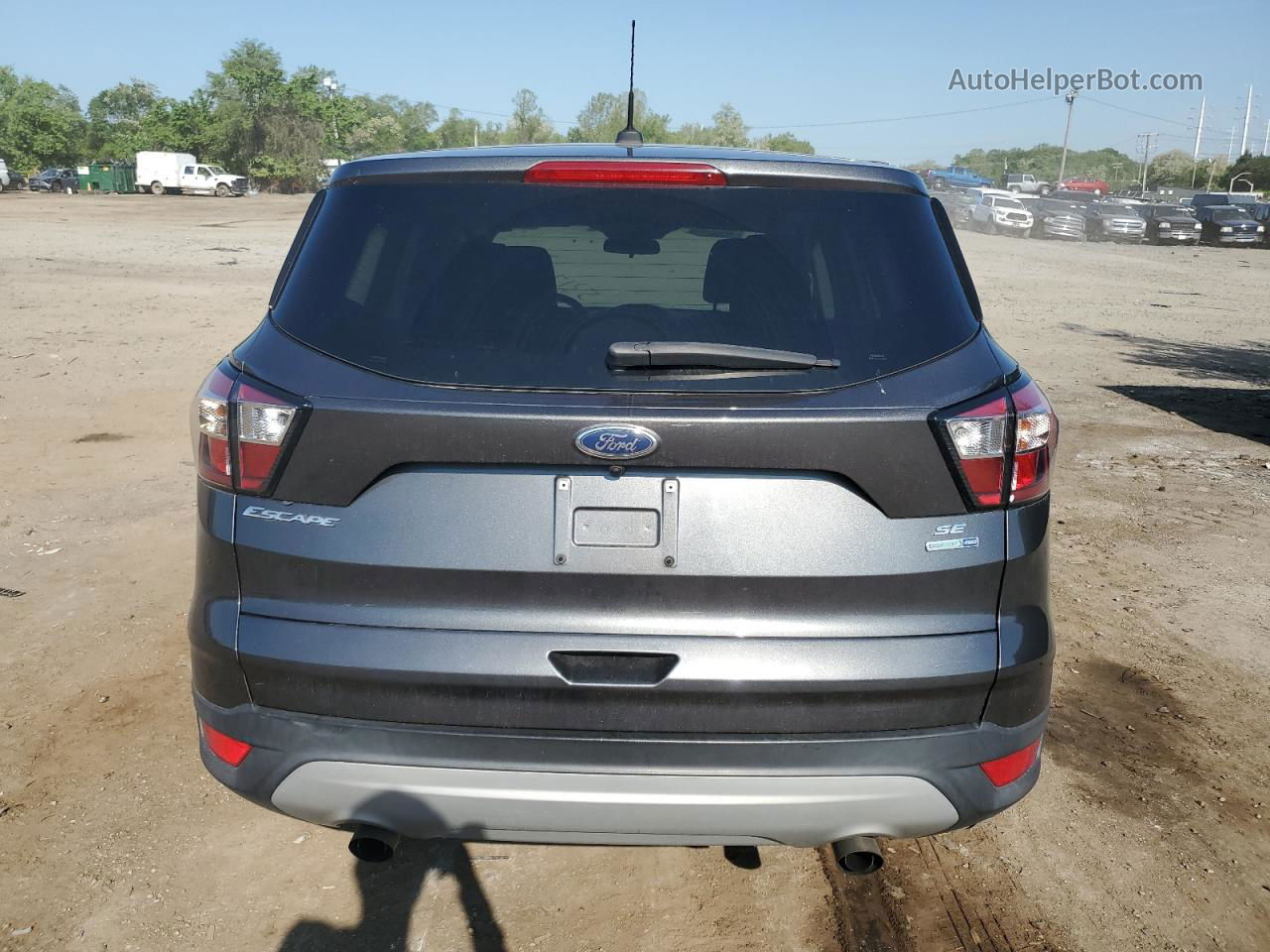 2017 Ford Escape Se Gray vin: 1FMCU9GDXHUE61995