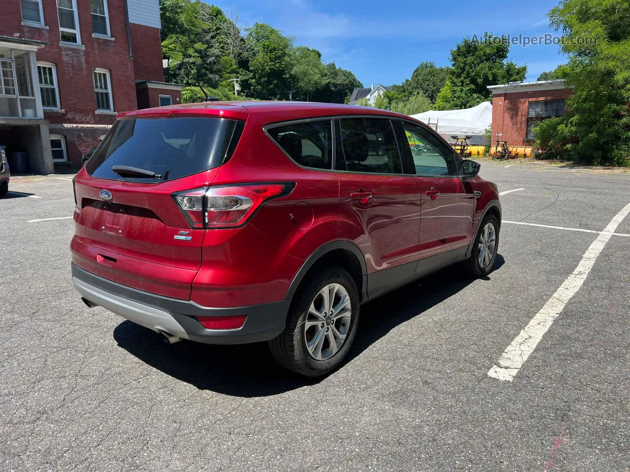 2017 Ford Escape Se Burgundy vin: 1FMCU9GDXHUF00701