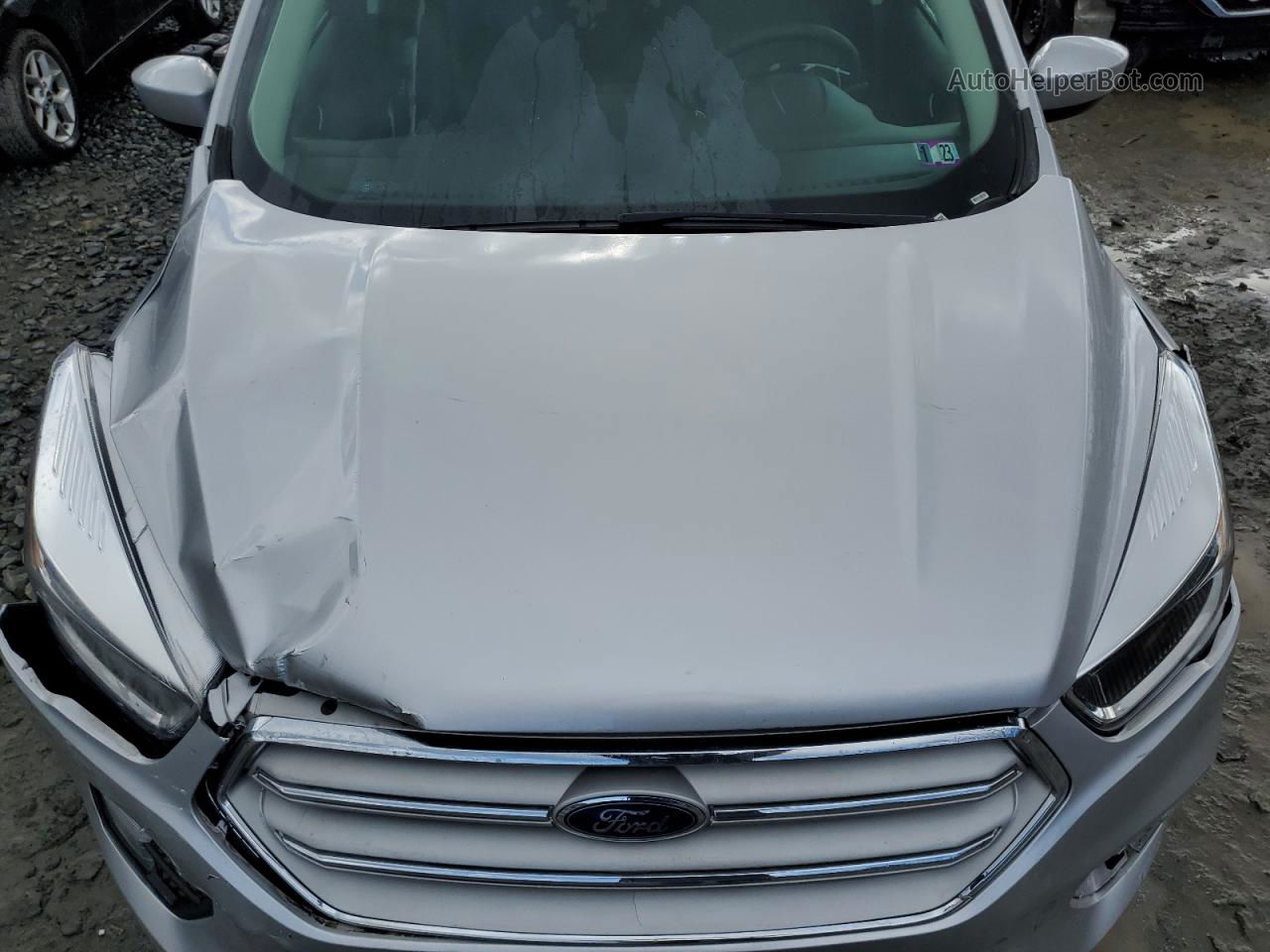 2019 Ford Escape Se Gray vin: 1FMCU9GDXKUA94653