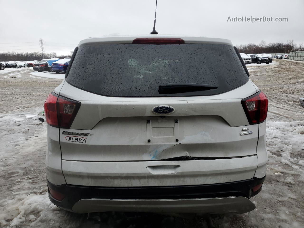 2019 Ford Escape Se White vin: 1FMCU9GDXKUC00986