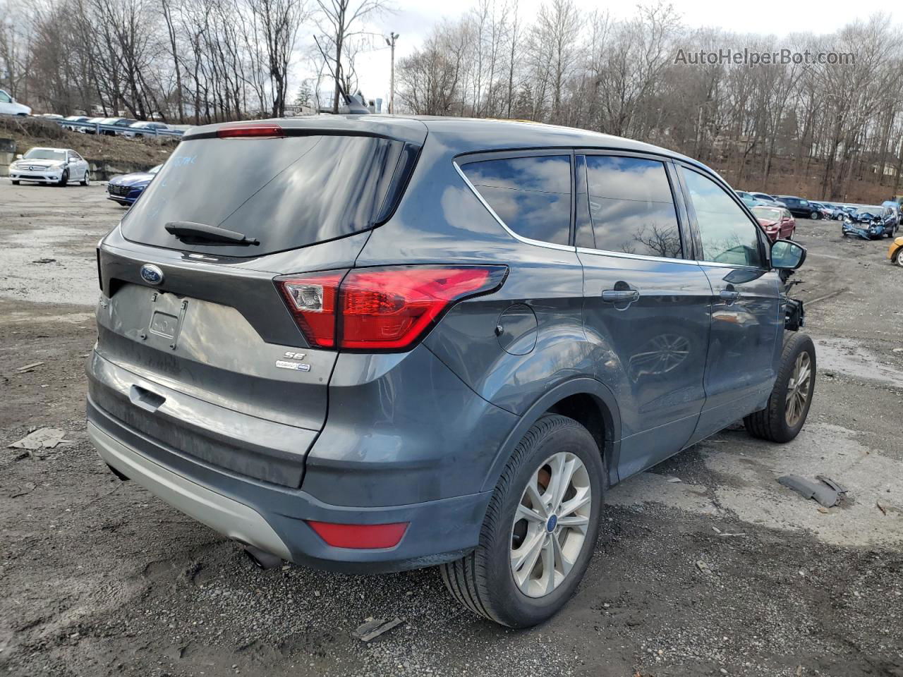 2019 Ford Escape Se Gray vin: 1FMCU9GDXKUC17822