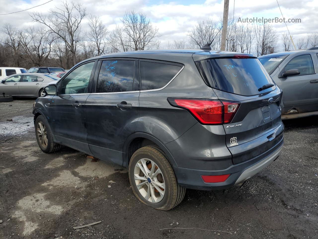 2019 Ford Escape Se Gray vin: 1FMCU9GDXKUC17822