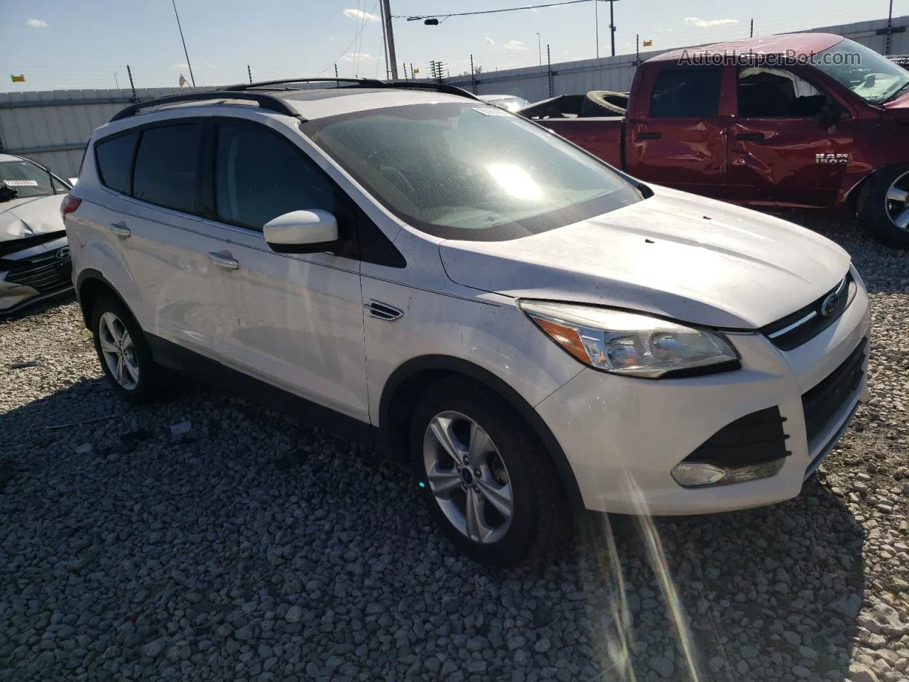 2013 Ford Escape Se White vin: 1FMCU9GX0DUC99766