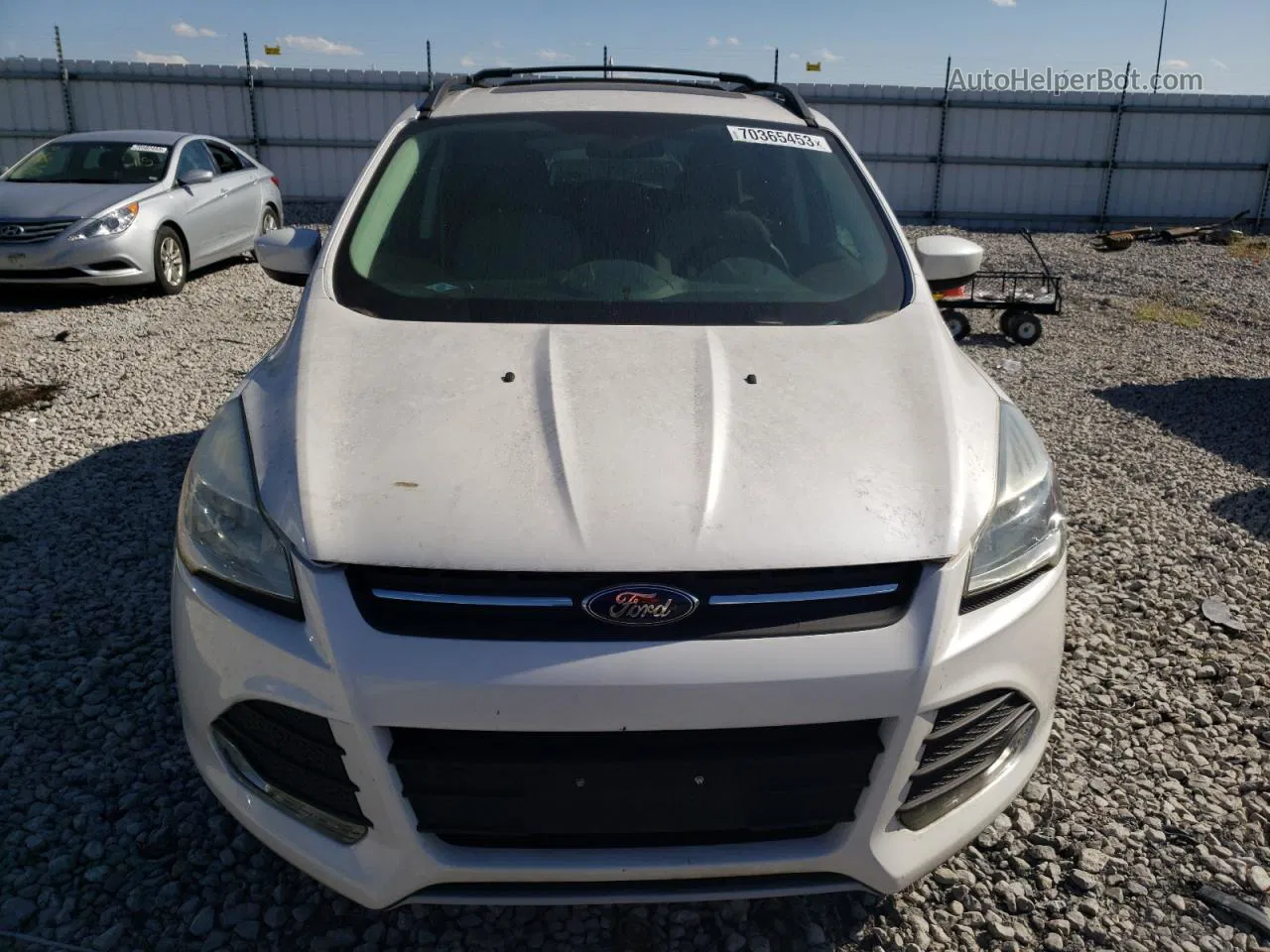 2013 Ford Escape Se White vin: 1FMCU9GX0DUC99766