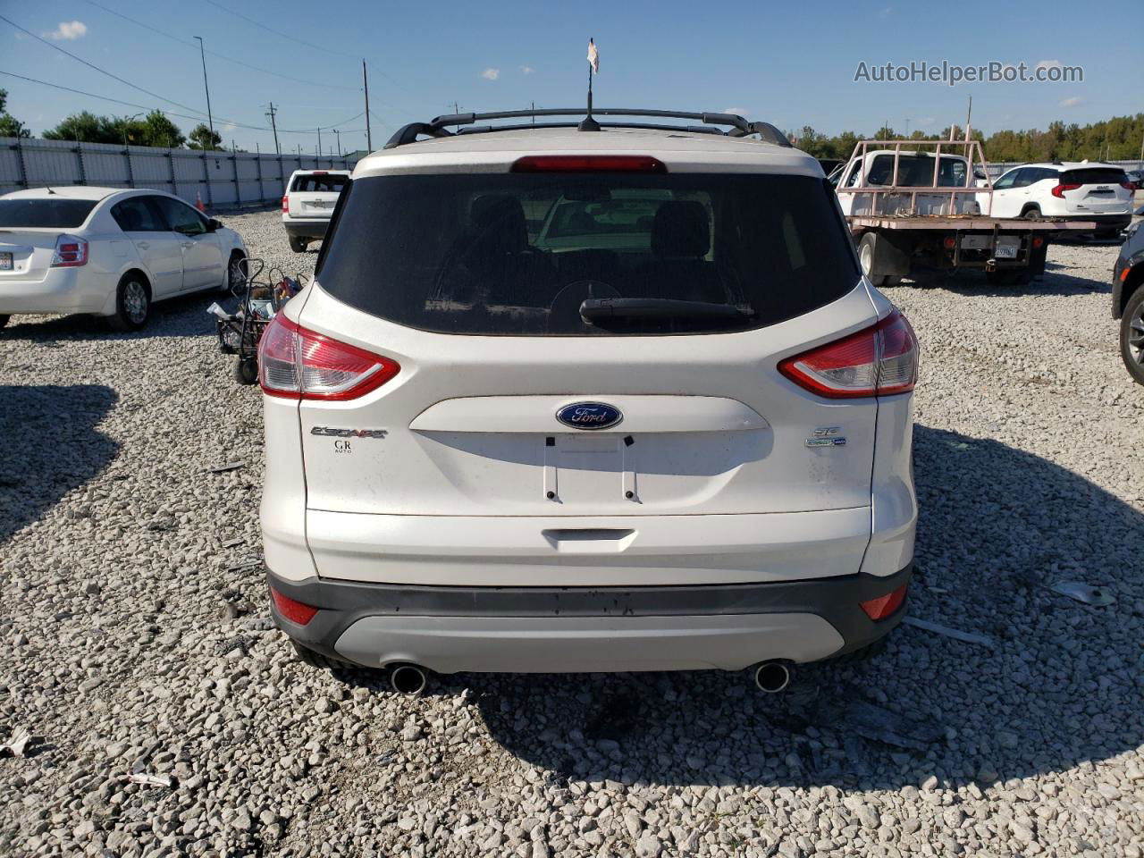 2013 Ford Escape Se White vin: 1FMCU9GX0DUC99766