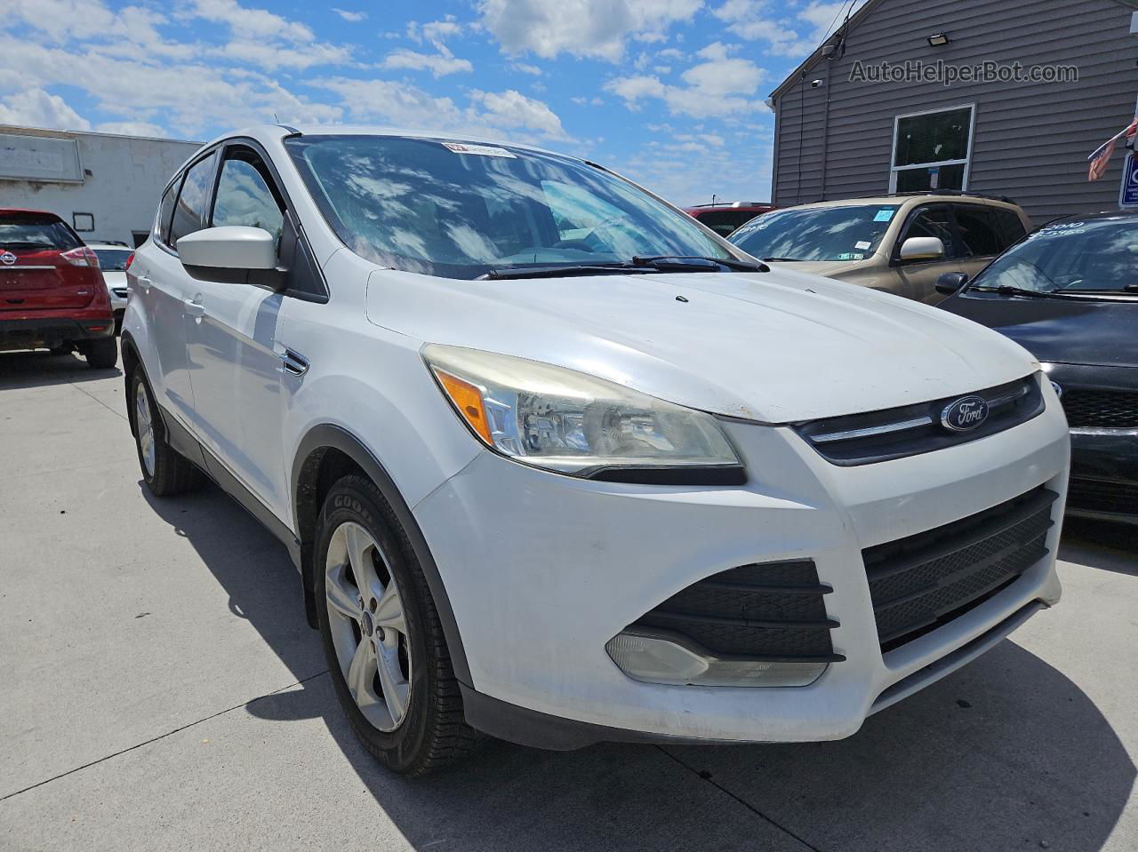 2013 Ford Escape Se White vin: 1FMCU9GX0DUD26481