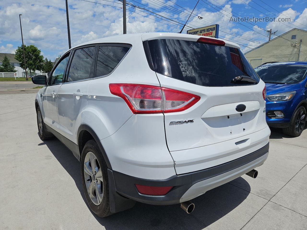 2013 Ford Escape Se White vin: 1FMCU9GX0DUD26481