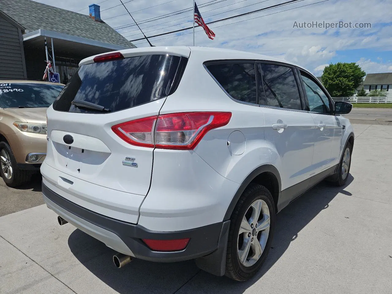 2013 Ford Escape Se White vin: 1FMCU9GX0DUD26481