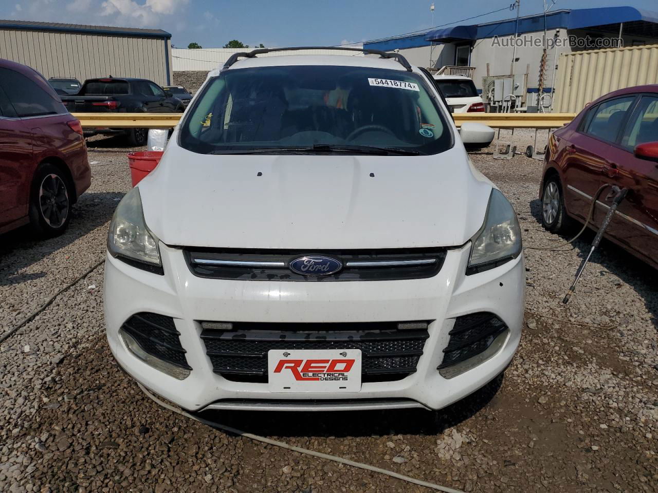 2013 Ford Escape Se White vin: 1FMCU9GX0DUD86891