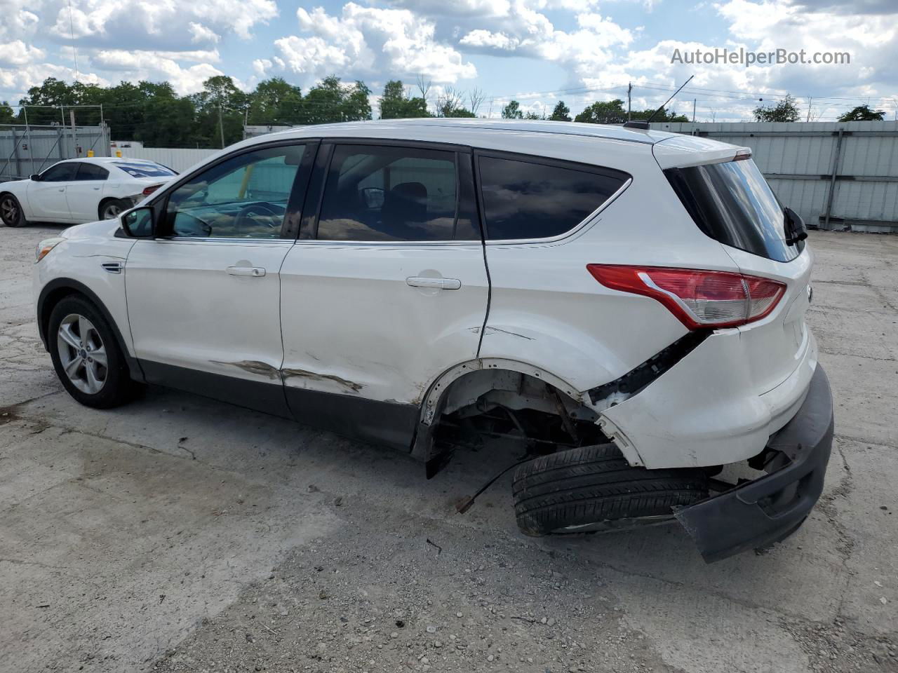 2014 Ford Escape Se White vin: 1FMCU9GX0EUD69705