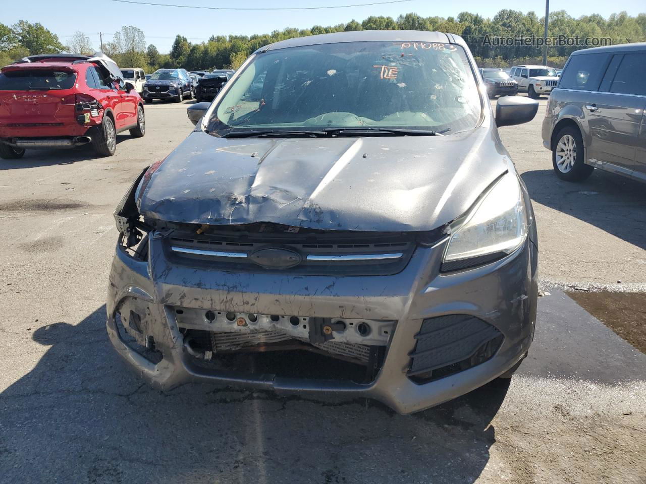 2014 Ford Escape Se Gray vin: 1FMCU9GX0EUE44841