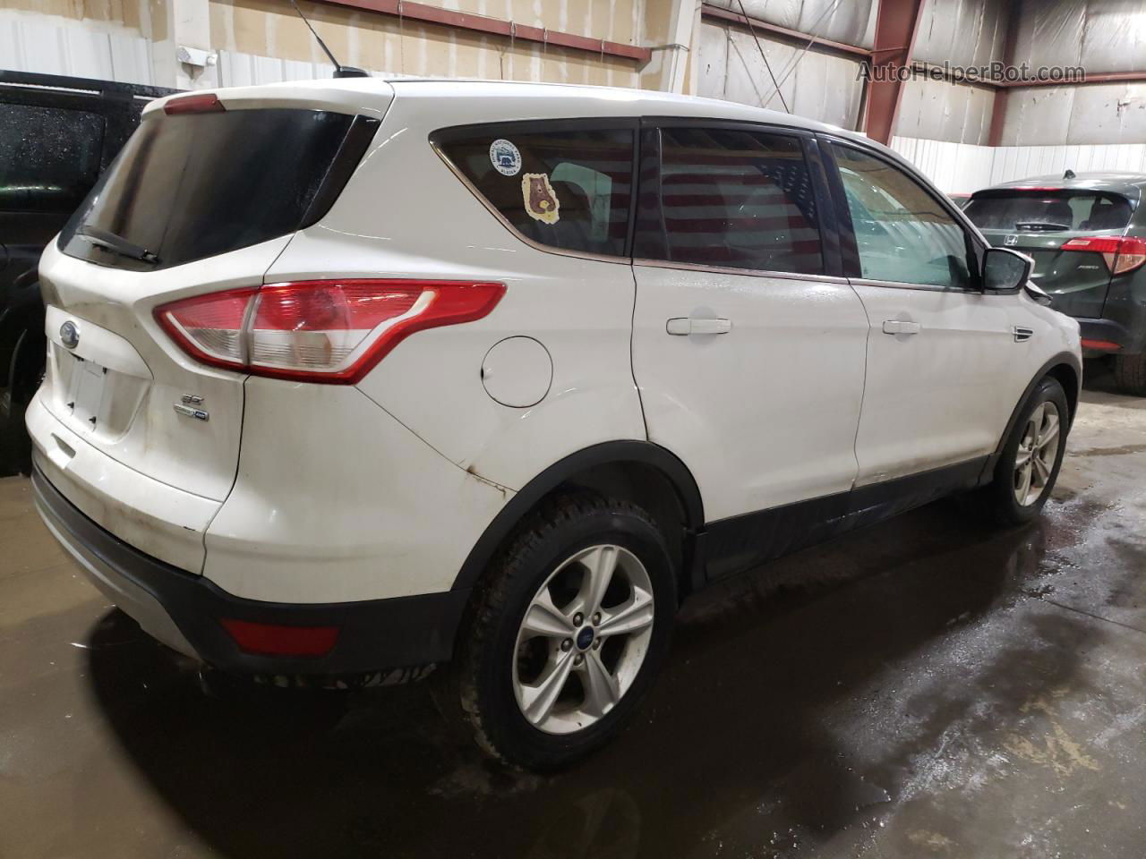 2015 Ford Escape Se White vin: 1FMCU9GX0FUB62278