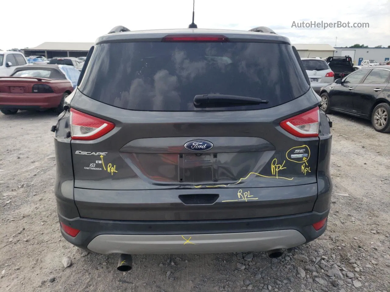 2015 Ford Escape Se Gray vin: 1FMCU9GX0FUC00138