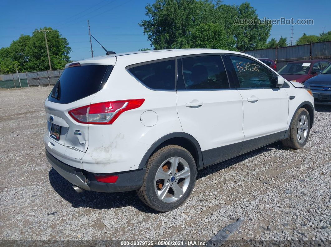 2015 Ford Escape Se White vin: 1FMCU9GX0FUC23015