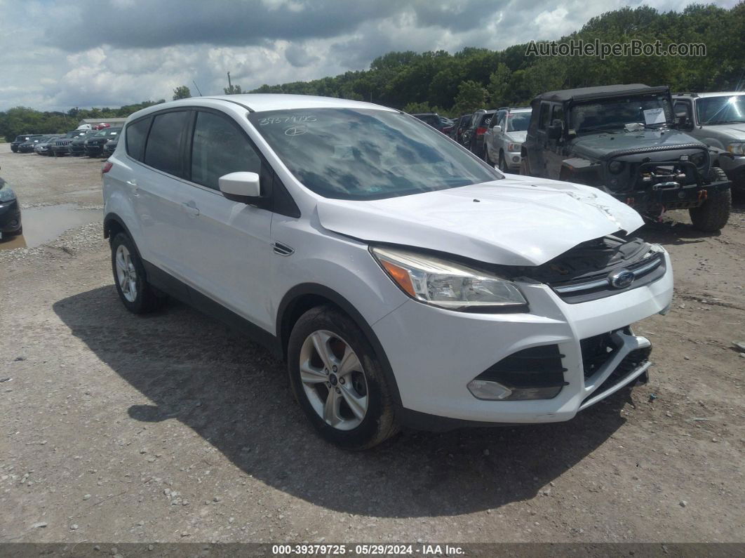 2015 Ford Escape Se White vin: 1FMCU9GX0FUC23015